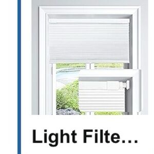 Elegant White Light Filtering Window Blind